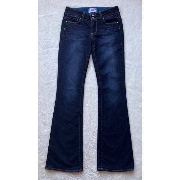 PAIGE Hidden Hills Boot High Rise Double Button Jeans in Super McKinley, Size 27 - Picture 14 of 16